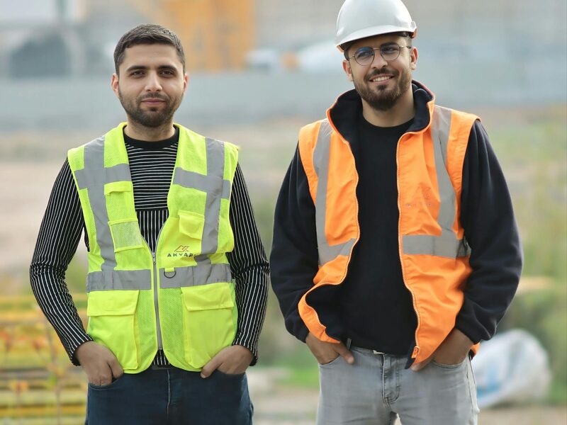 Professional exterior contractor crew on a job site